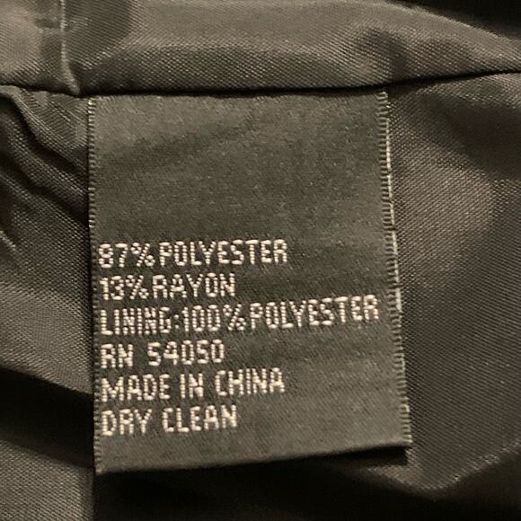 Kasper 2 Piece Womens Sleeveless Top Matching Blazer 10 Blue Black Classy Office - Picture 4 of 12